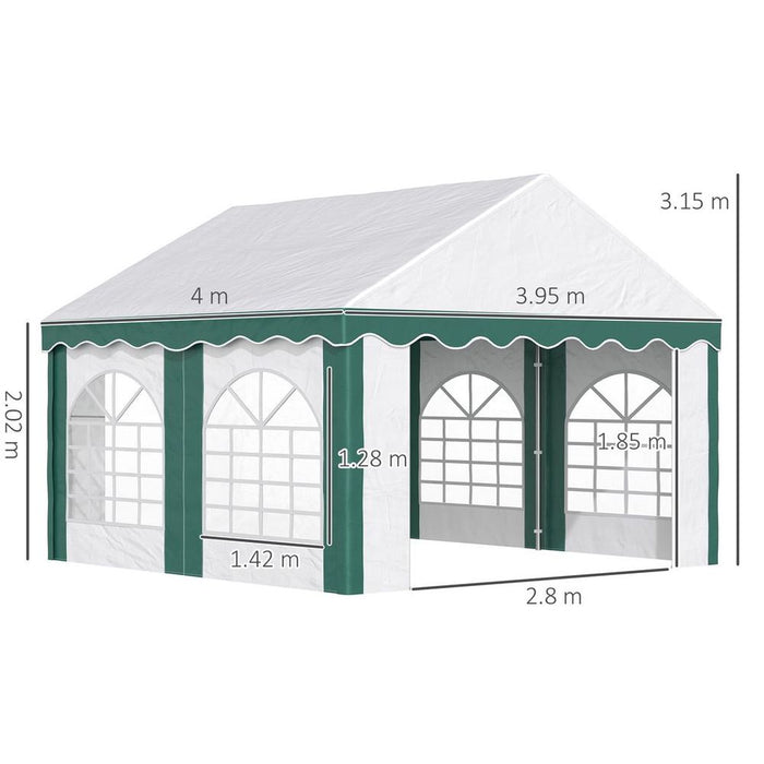 High-Quality 4x4m Marquee Gazebo, Perfect for Weddings and Events,
With Double Doors for Easy Access - Order Now!