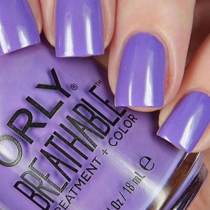 Orly Nail Polish Breathable Treatment + Colour - Purple, 18ml