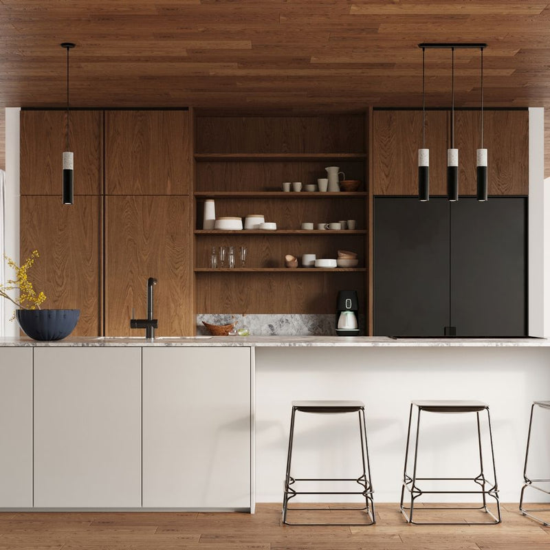 Modern Pendant Lamp: Steel & Concrete Design [High-Quality] - Perfect for Contemporary Interiors GU10