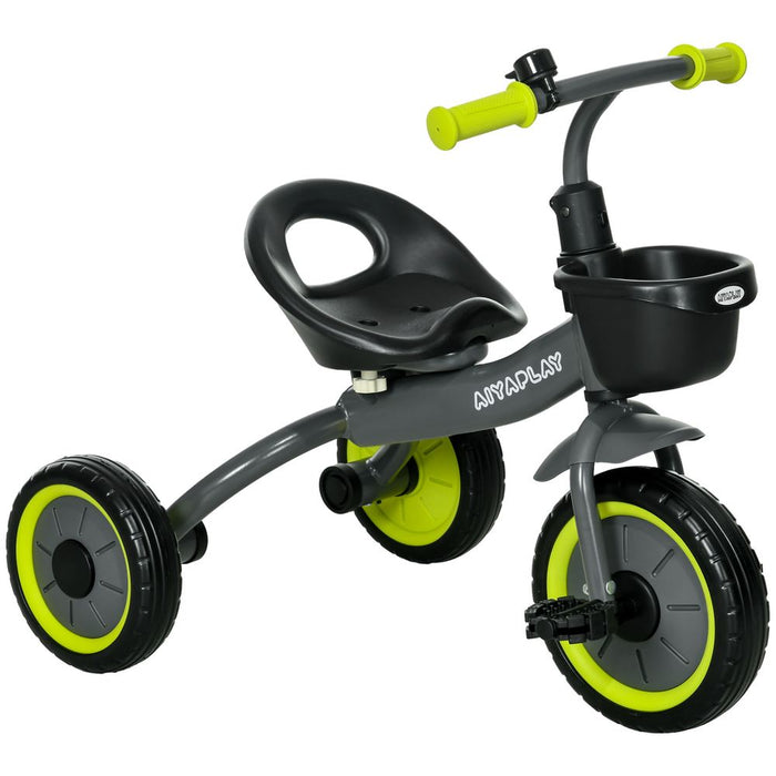 AIYAPLAY Kids Trike - Adjustable Seat - 2-5 Years - Black