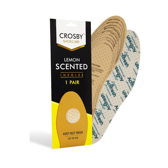 Lemon-scented Foot Insoles for Boots/Shoes - Unisex, Full-Length, High-Quality