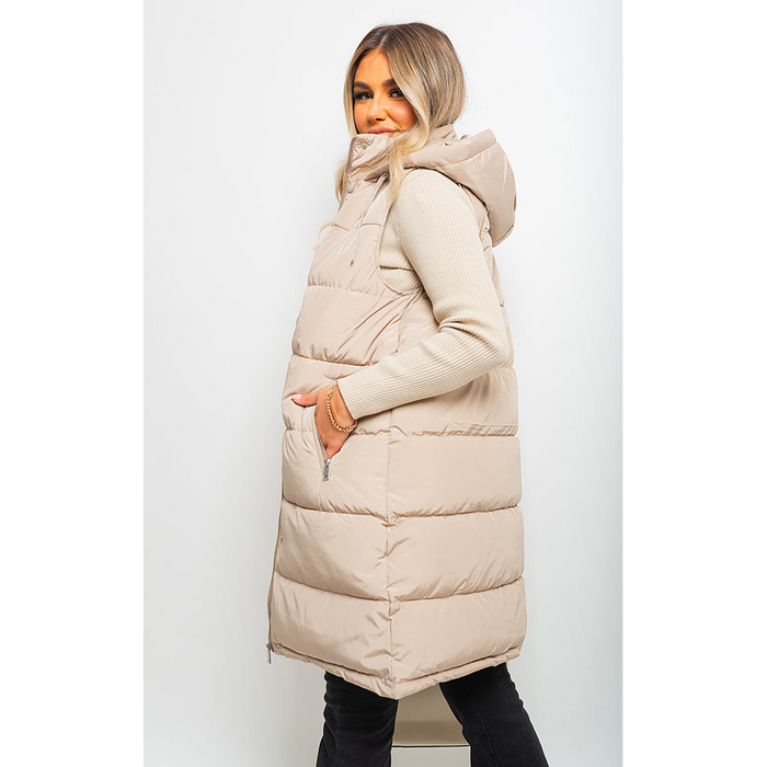 Allyson Midi Longline Padded Puffer Gilet - Stay Warm & Stylish All Year Round!