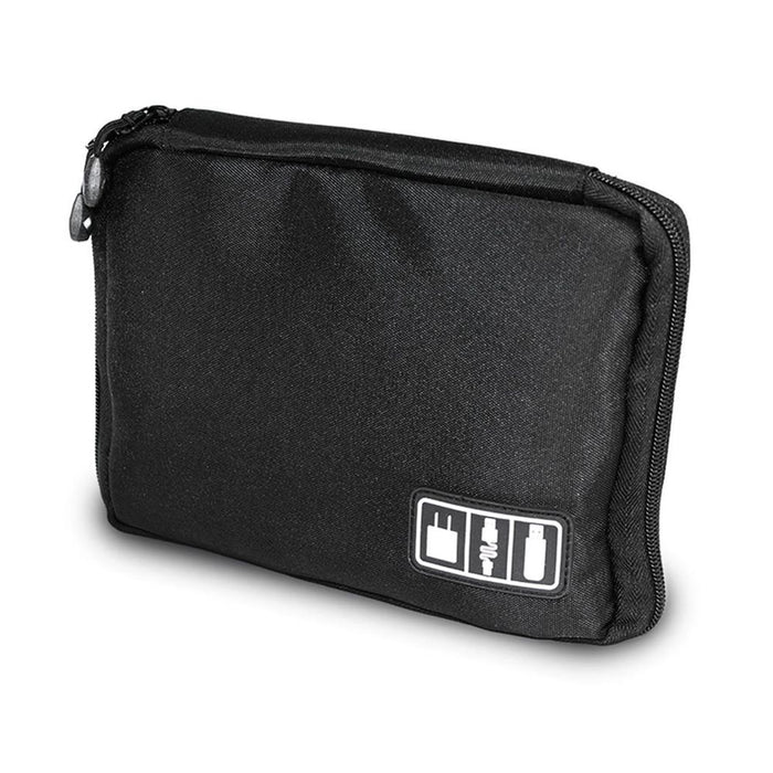 Aquarius Multi-Purpose Travel Electronics Organizer Bag, Black. Perfect for Cables, Chargers, Flash Drives, and More!