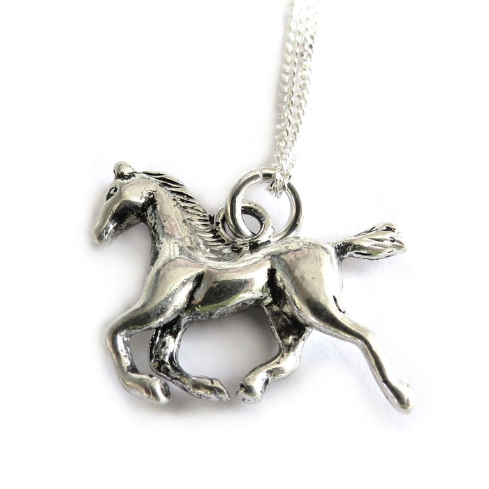 Horse Charm Silver Necklace | Ideal Birthday or Christmas Gift