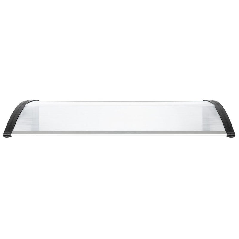 HT-120 x 80 Household Application Door & Window Rain Cover Eaves Canopy White & Black Bracket