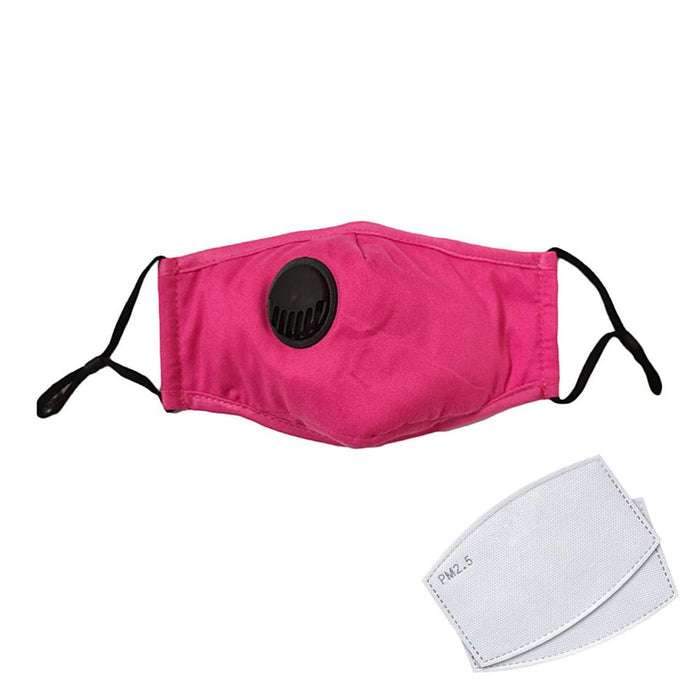 Termin8 Anti-Pollution Cotton Mouth Mask with Replaceable Filter - Pink