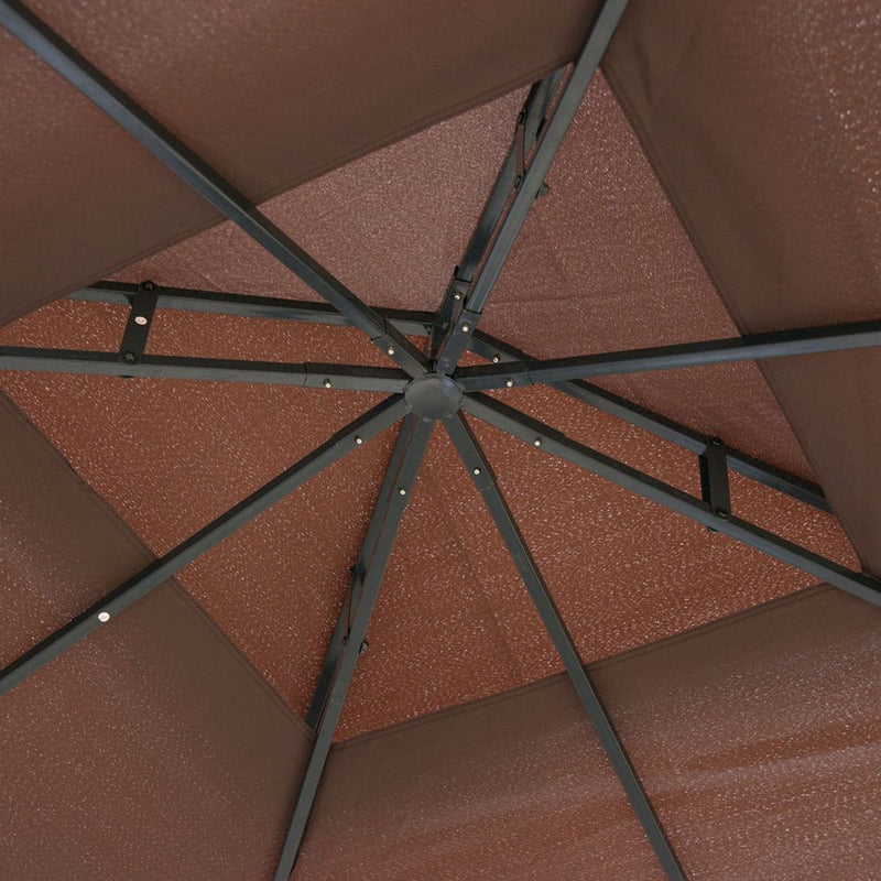 Premium 3x3m Gazebo Marquee - Metal, Party Tent Canopy - Steel Frame, UV Coating, Sturdy Construction