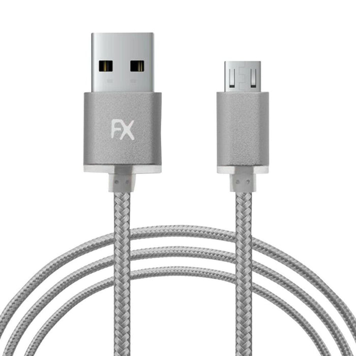 Fx Braided Micro USB Data Cable, Gold, Rose Gold, Space Grey, Silver