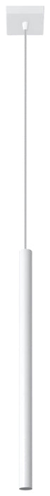 PASTELO 1 White Tube Pendant Lamp | Modern Loft Design LED G9 | Quality Materials | Unique Lighting Solution