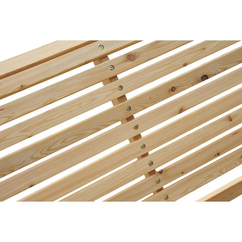 2-Seater Larch Wood Swing Chair Bench: Durable, Stylish, Relaxing. Perfect for Your Garden.