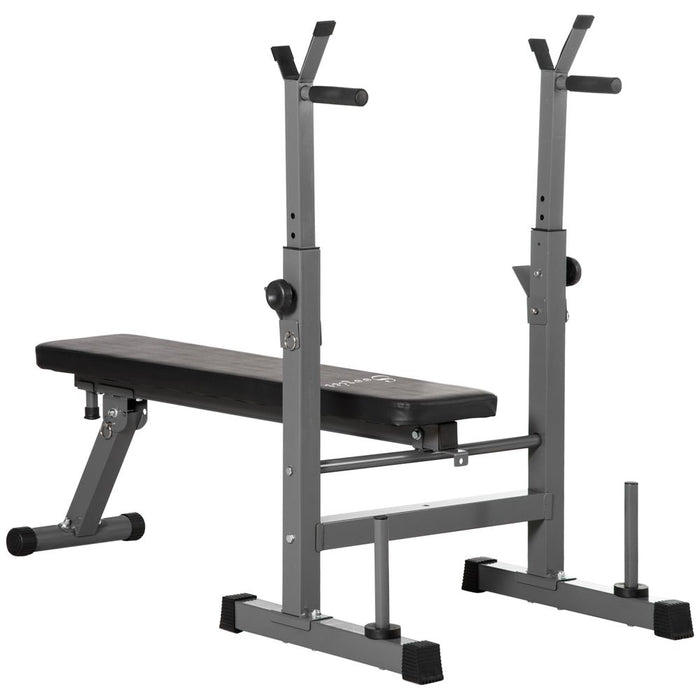 Elite Adjustable Weight Bench - Foldable, Barbell Rack, Dip Station - Shop Now