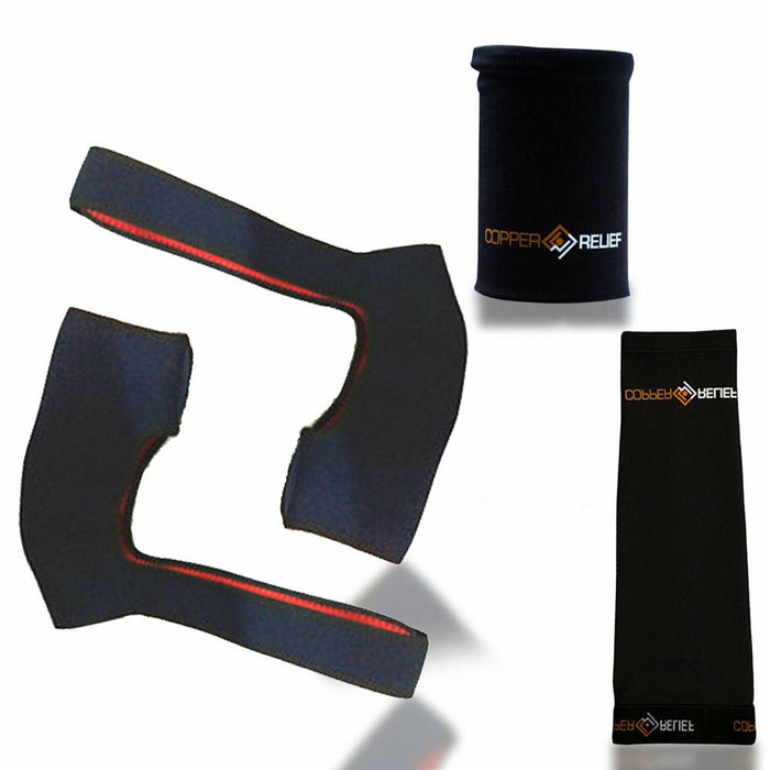 Flo Neoprene Shoulder Support Strap Or Copper Unisex Relief Compression Sleeve