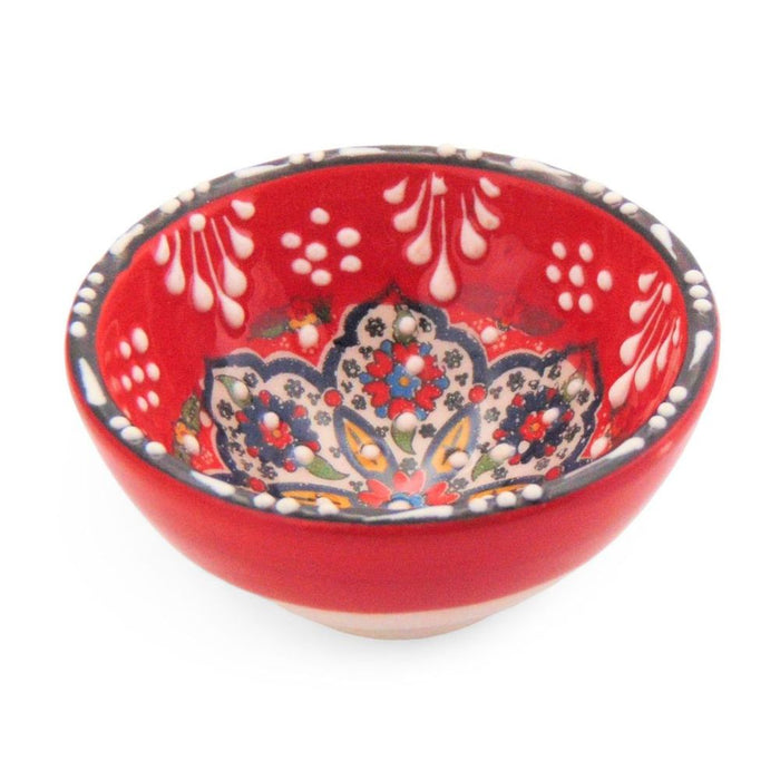 Handmade Ceramic Bowl Mexican Red 8cm