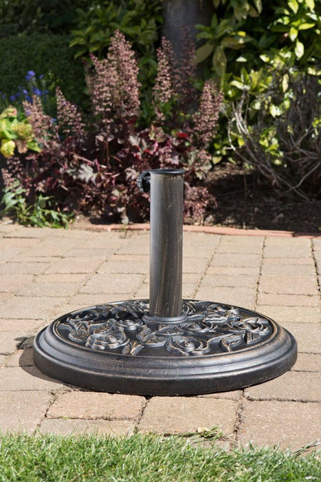 Premium Cast Iron Parasol Base - Sturdy & Stylish - 9kg