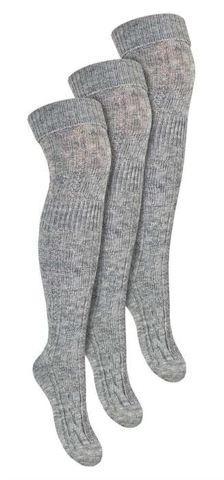 Steven - 3 PACK Ladies Wool Socks - Over Knee