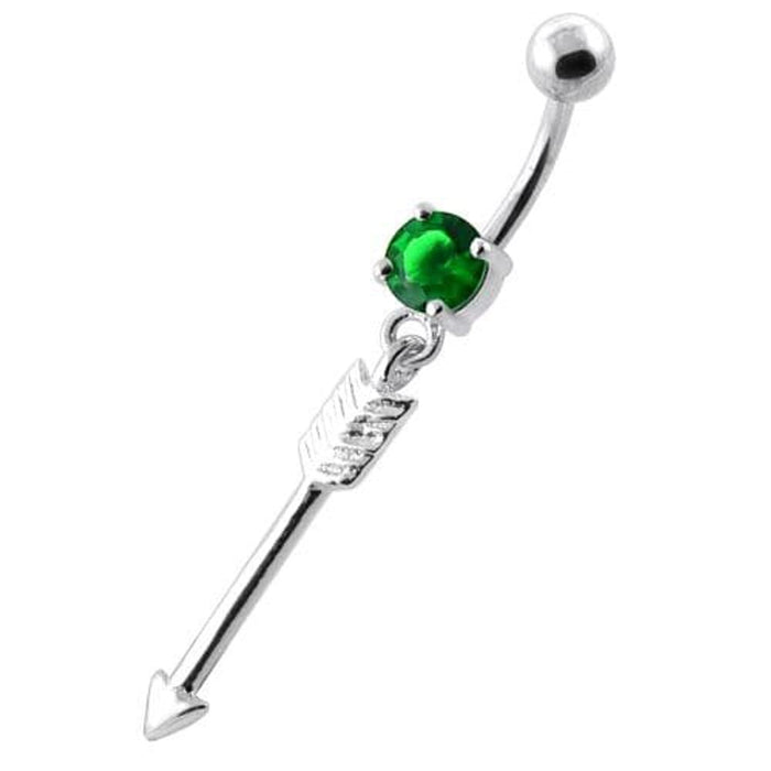 Trendy Arrow belly button bars