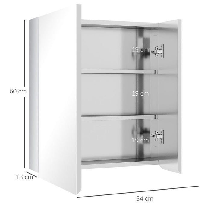 Kleankin Medicine Cabinet: Wall-Mounted Bathroom Mirror & Storage - High Quality and Stylish Design