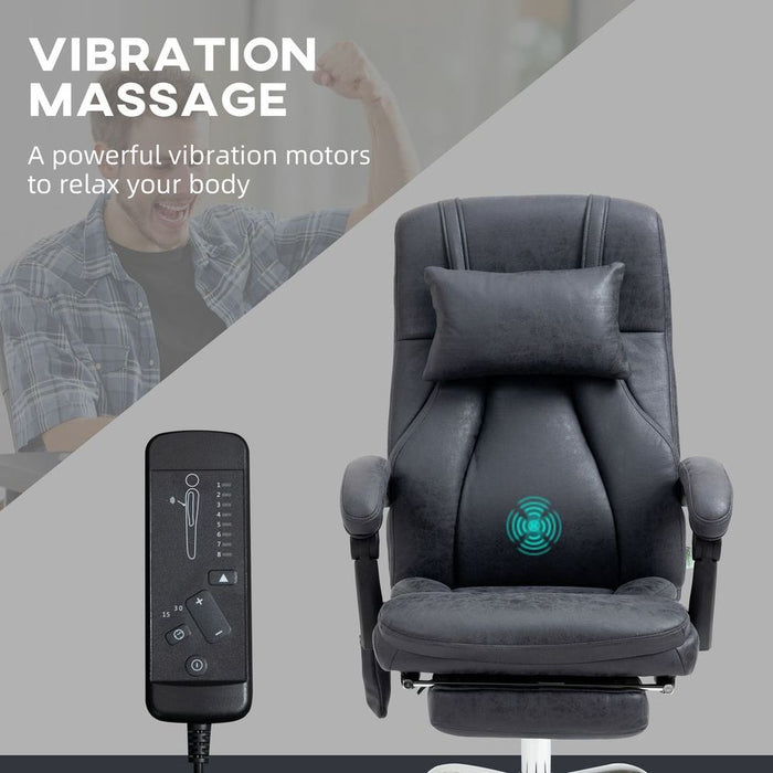 Premium Vinsetto High Back Massage Office Chair - Remote, Vibration, Headrest