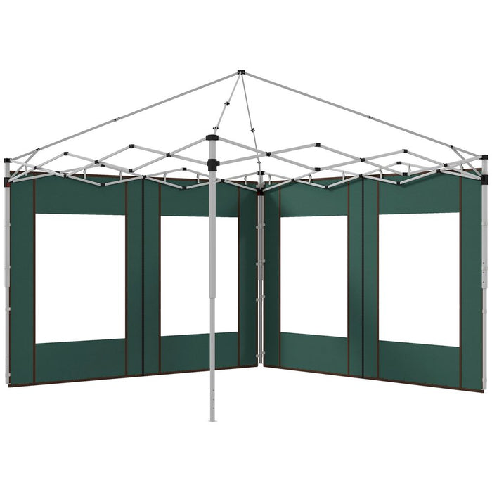 Outsunny 3x3 or 3x6 Pop Up Gazebo Side Panels - Green