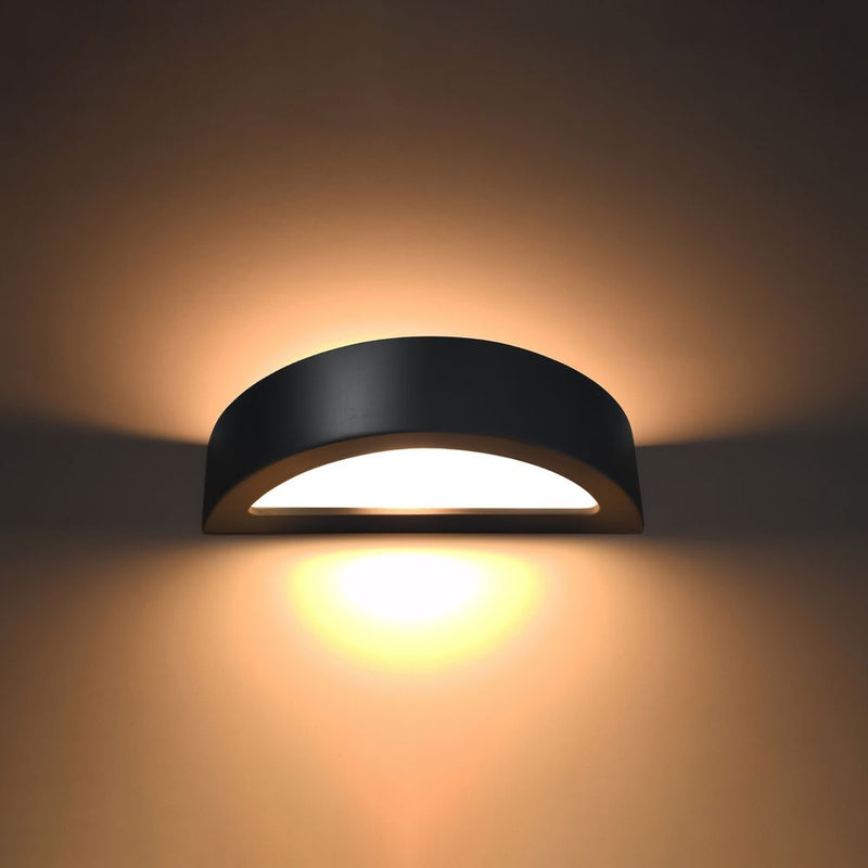 Wall lamp ceramics, glass Atena modern Design E27