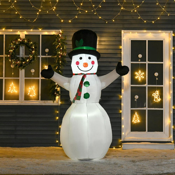 6.5ft Inflatable Snowman LED Christmas Xmas Air Blown  Outdoor Garden Decor