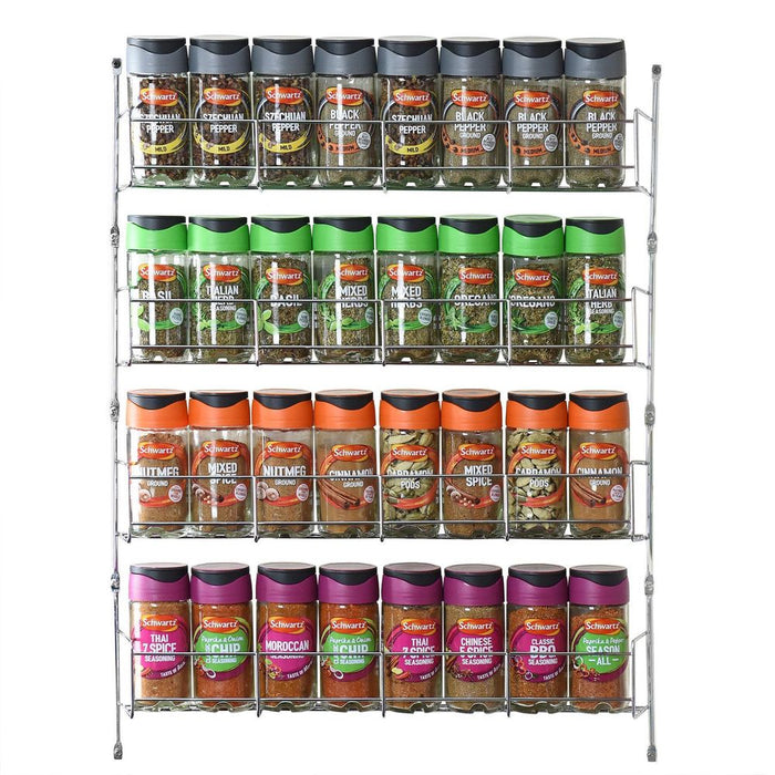 Organize Your Kitchen with VINSANI 4 Tier Herb and Spice Rack - High-Quality and Functional for Everyday Cooking