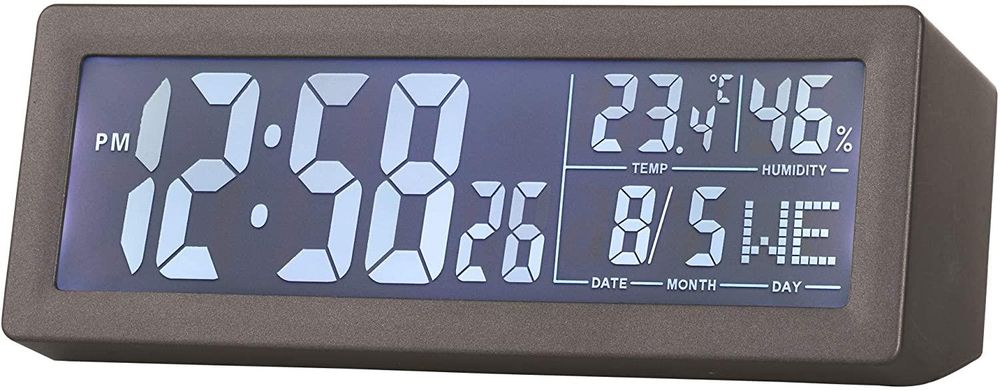 Acctim Karminski Digital Alarm Clock in Grey - 16007