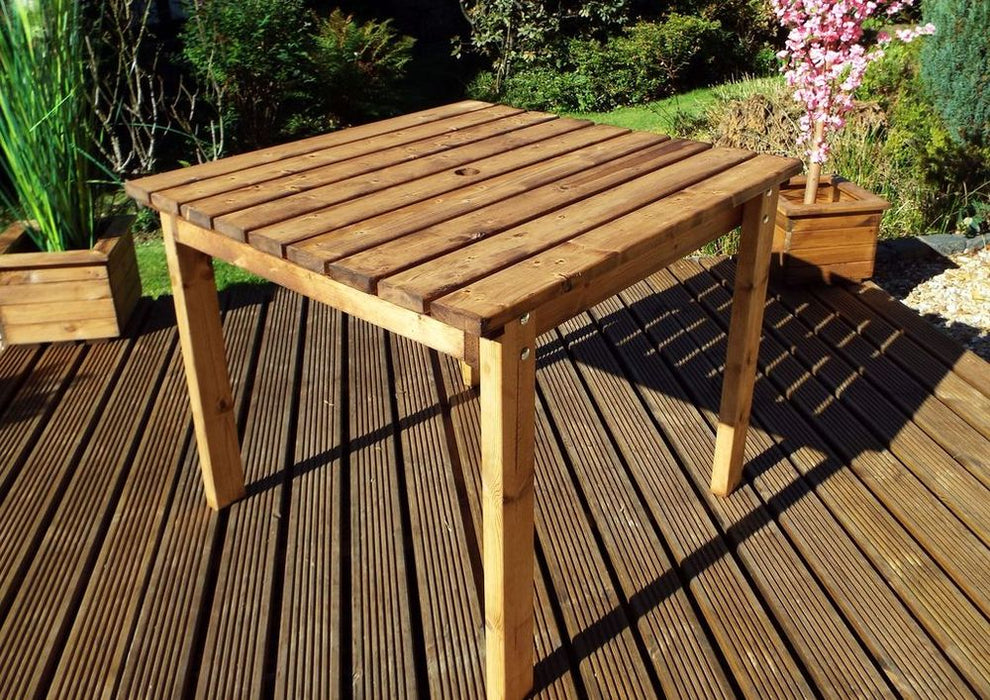 Premium Handcrafted Small Square Table - Made in Britain - Rustproof Bolts & 10 Year Guarantee