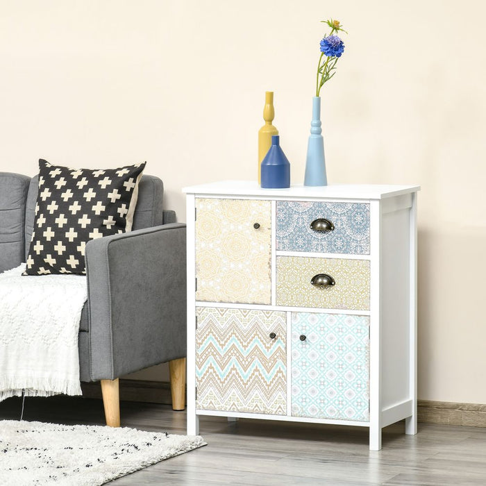 Drawer Table Sideboard Multi-purpose Storage Chest Shabby Chic