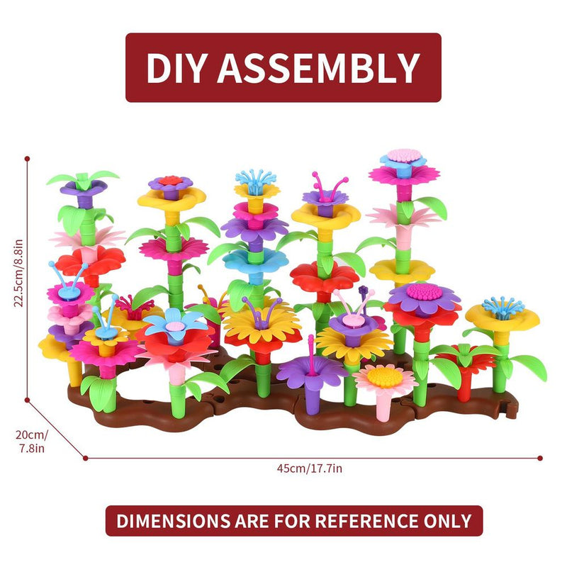 Colorful SOKA Flower Garden Building Set - High-Quality Interchangeable Pieces