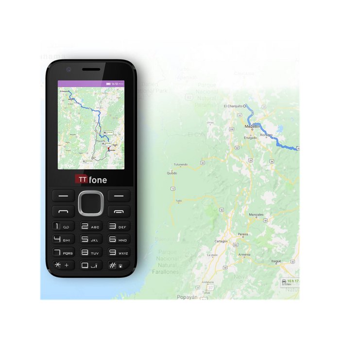 TTfone TT240 Easy-to-Use Mobile Phone | USB Cable | Vodafone Pay As You Go Sim Card