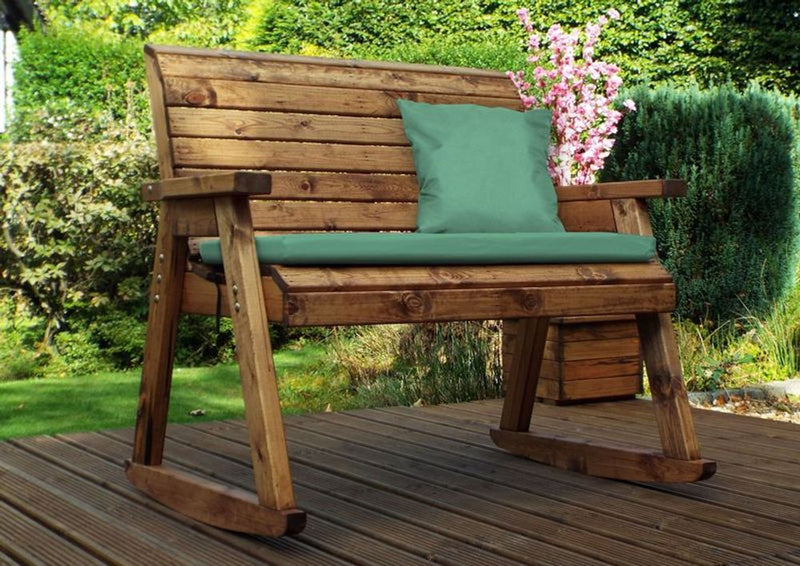 Premium English Two Seater Rocker Bench