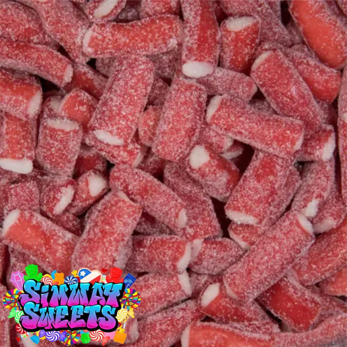 Pick N Mix Sour Strawberry Pencil Bites Fizzy Kids Party Bulk Treat