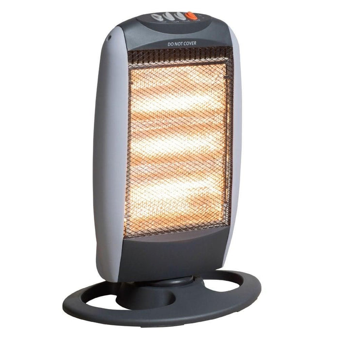 Instantly Warm with Daewoo 1200w Oscillating Halogen Heater - Best Quality Guaranteed!