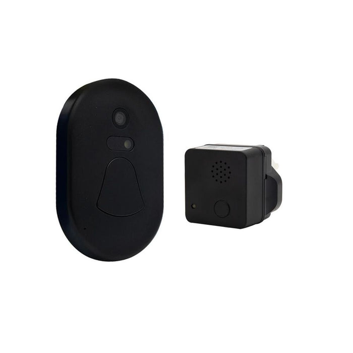 Aquarius Wifi Wireless Smart Camera Doorbell[Black]