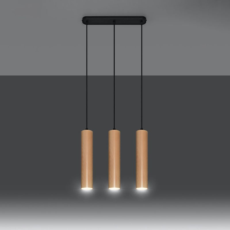 Scandinavian Design Wood Pendant Lamp - High Quality GU10