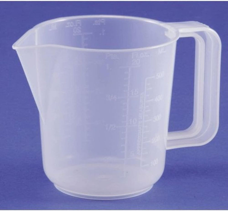 Premium Whitefurze Jug | Clear Plastic | Graduated Measurements | One Size