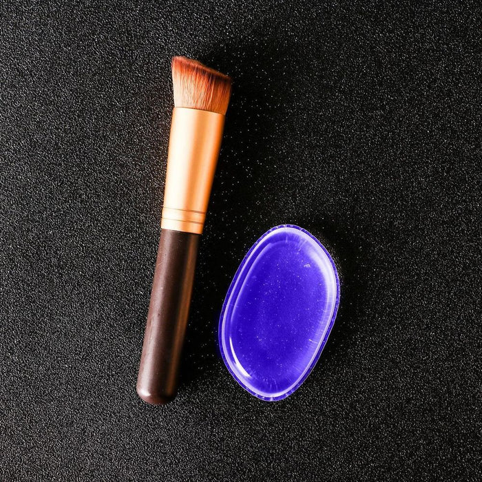 Silicone Makeup Sponge Puff [Purple] | Washable Blending Applicator for Flawless Skin