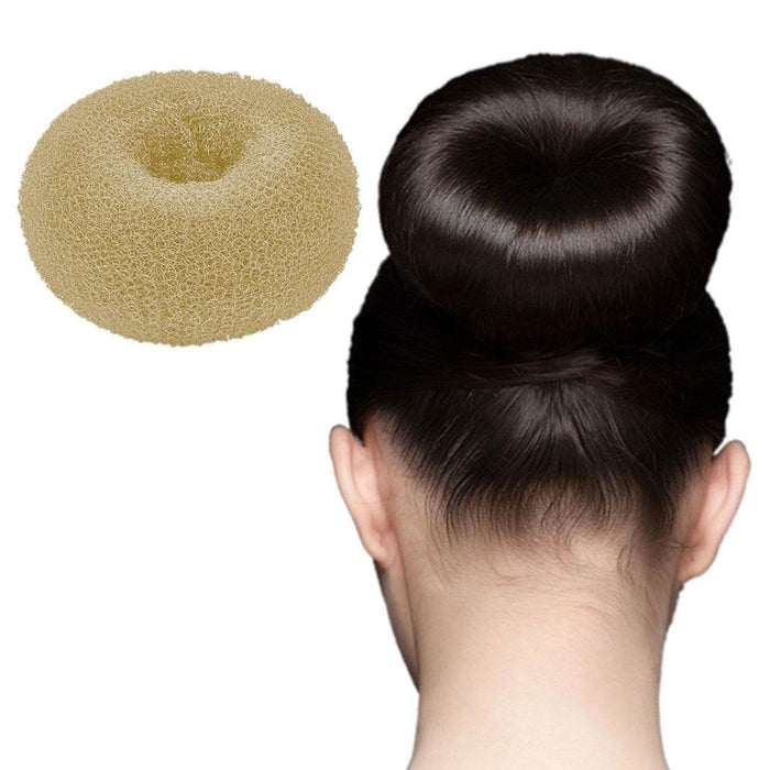 Medium Hair Doughnut Bun Ring 80mm - Professional Quality - Honey