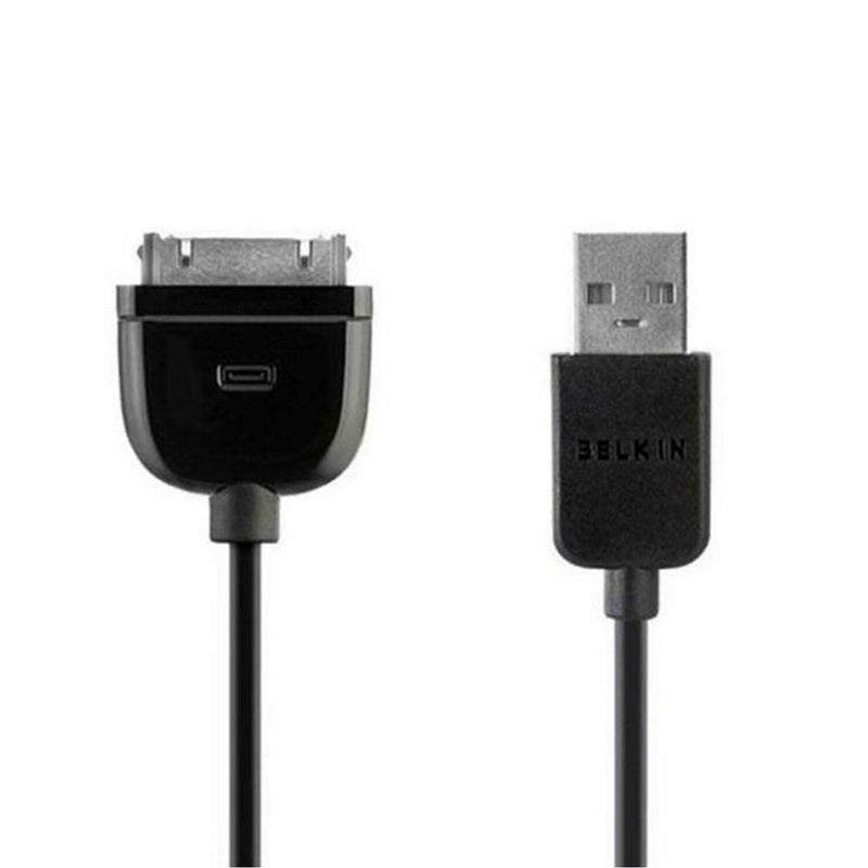 Belkin Car Charger Adapter + 30 Pin Charge Cable - 2100mAh - Black - Universal