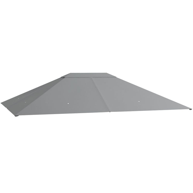 Outsunny 3x4m Gazebo Canopy Replacement - Light Grey