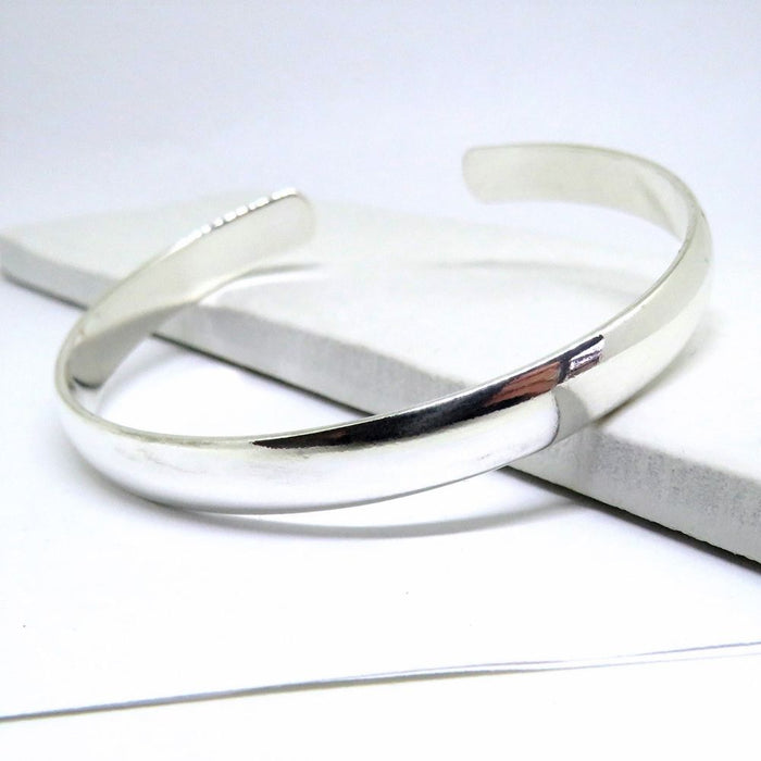 Chunky Silver Bangle | Ideal Birthday or Christmas Gift