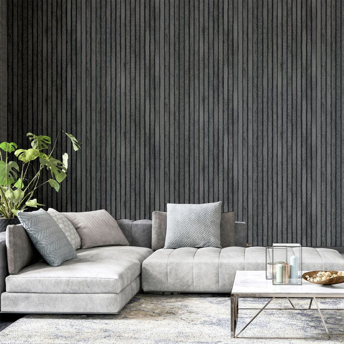 Wood Slats Charcoal Grey sw12