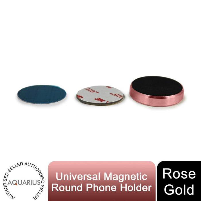 AQ Lightweight Round Magnetic Phone Holder - Rose Gold