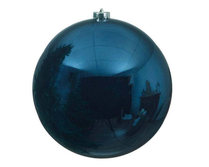 Shatterproof Night Blue Bauble 14cm - Christmas