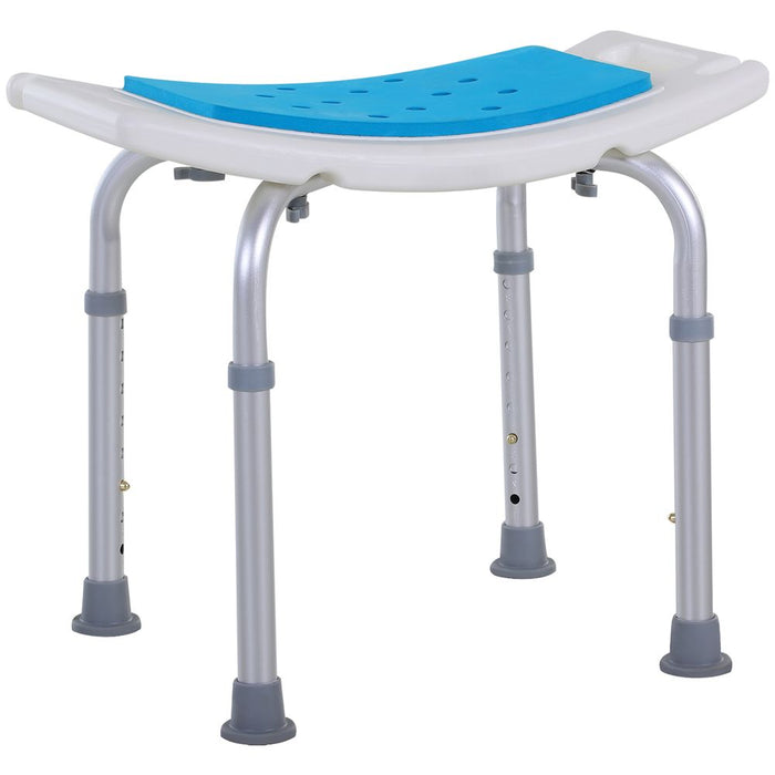 Premium Aluminum Bath Stool: Non-Slip, Adjustable, Spa Shower Chair | High-Quality, Easy-to-Assemble | 136KG Capacity