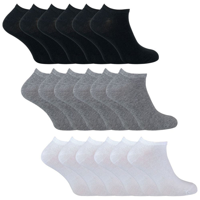 Cihat 6 Pack Cotton Trainer Socks