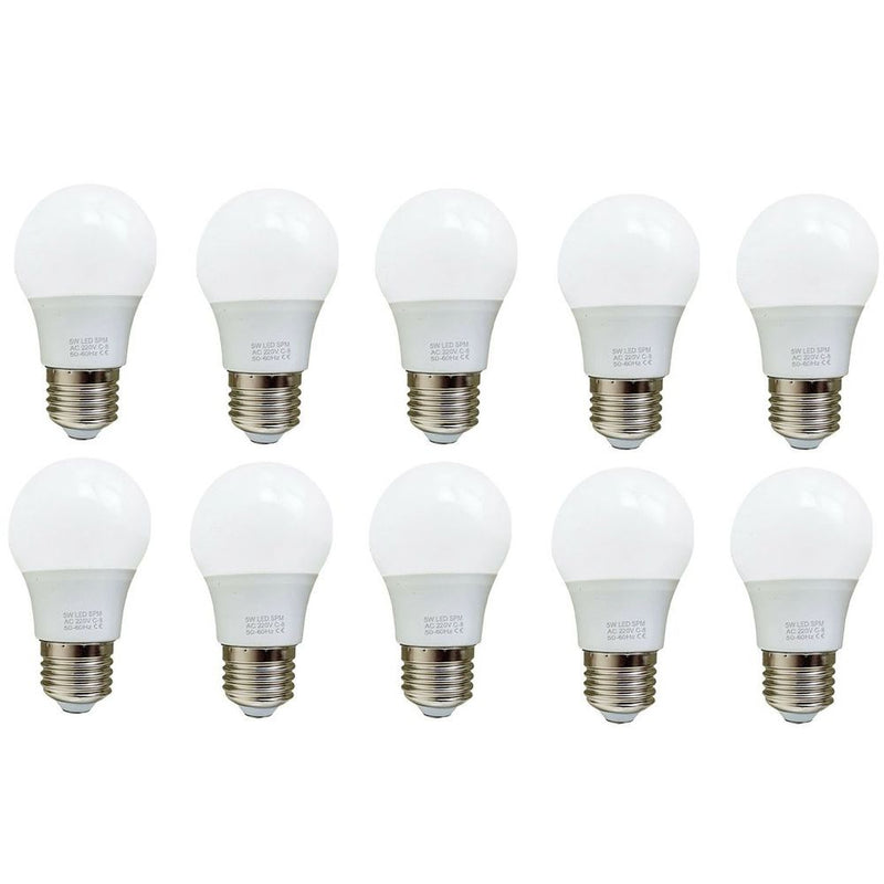 E27 5W Energy Saving Warm White LED Light Bulbs A60 E27 Screw-in non dimmable bulbs