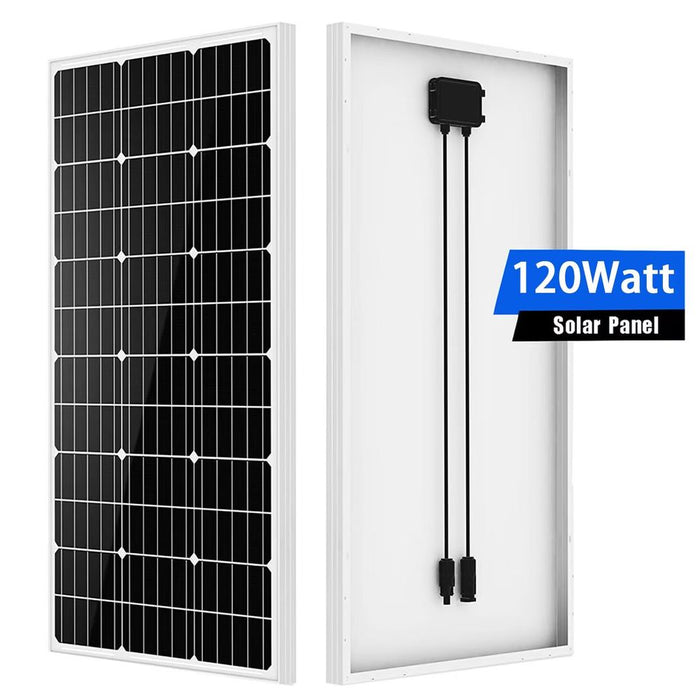 120W Solar Panel Mono Battery Charger | Solar Panel System kit with battery