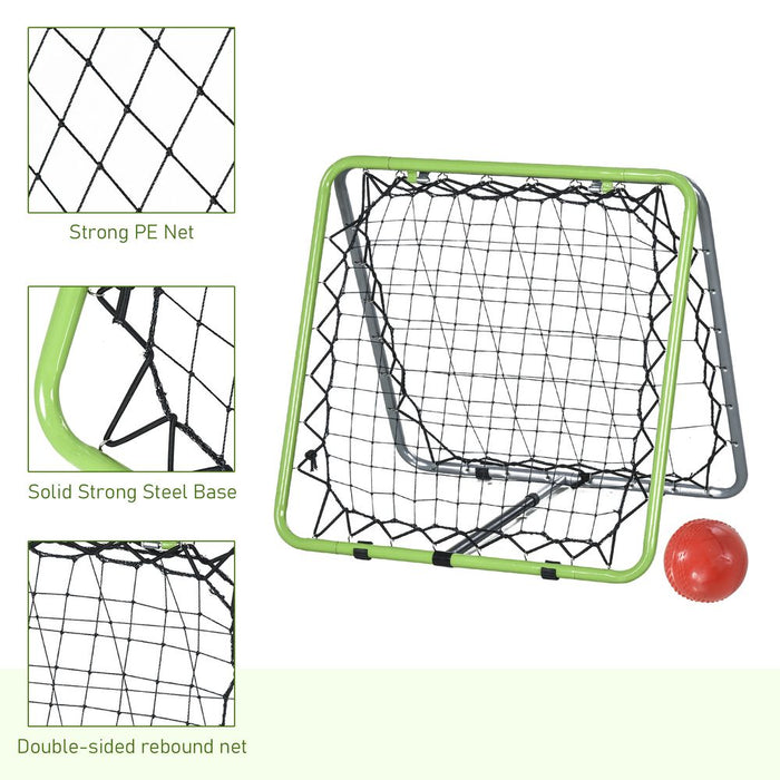 Pro-Grade Adjustable Rebounder Net Set - Improve Skills in Football, Baseball - HOMCOM